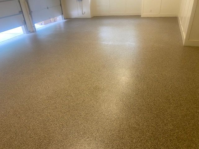 concrete finish in garage